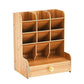 Wooden Desk Organizer with Drawers Art Supplies Storage Desktop Stationary