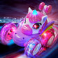 Remote Control Car 360-degree Rotating 4WD RC Stunt Twist Cars LED Lights