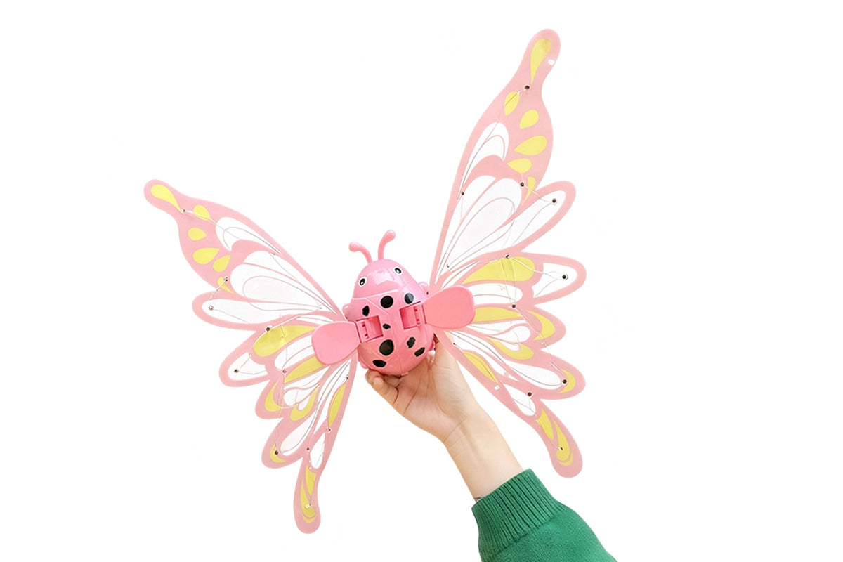 Fairy Wings with Lights for Girls Flying Fairy Toys Princess Cosplay Dress Up Gift