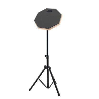 20cm Rubber Practice Drum Pad with Drum Stand