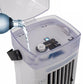 Portable Mini Dual Fan Air Cooler with LED Light and USB Power