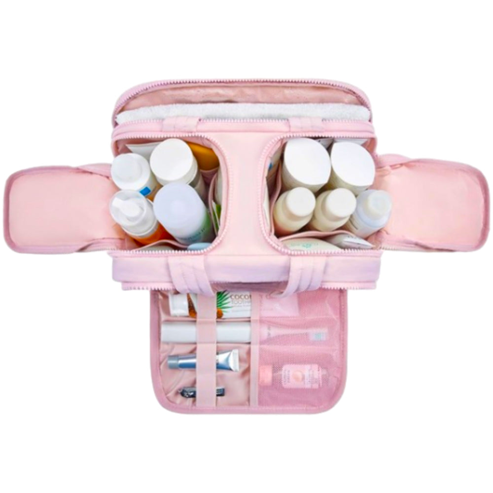 30x18.5x21CM Travel Toiletry Bag Wide-Open Makeup Storage Bag