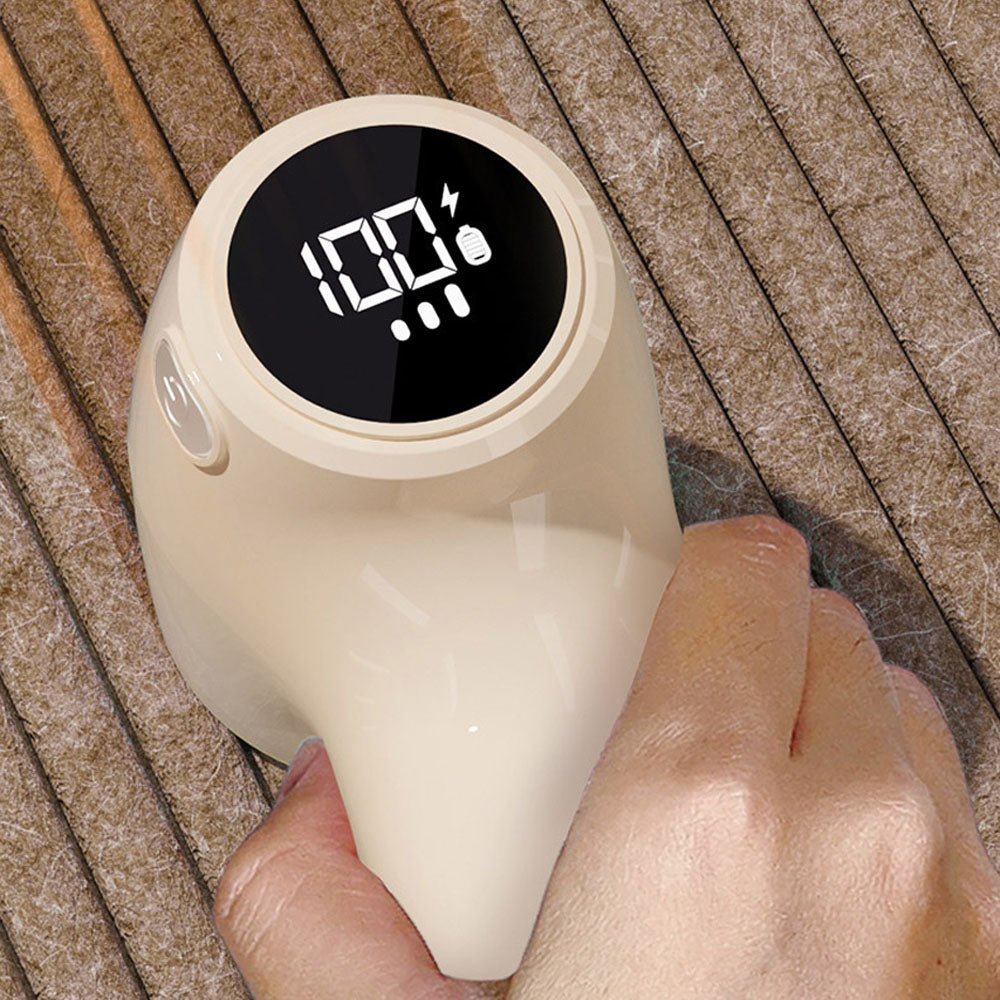 Rechargeable Lint Remover Fabric Shaver with Digital Display