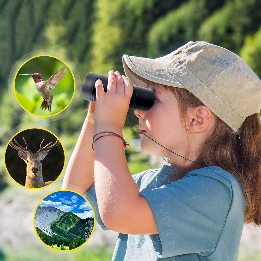Kids Binoculars Adjustable Lightweight Telescope Toy for Birds Watching