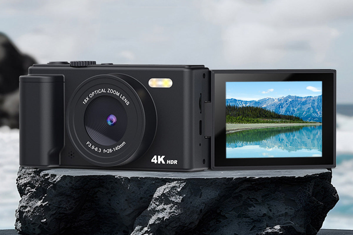 4K Digital Camera Flip Screen Autofocus for Vlogging and Photography Beginners
