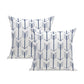 2Pcs 45X45cm Throw Pillow Cover Geometric Printed Throw Sofa Cushion Cases