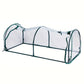 Clear Greenhouse Flower Garden Shed with Zipper Doors-Arch Shape