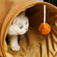 Cat Tunnel Bed for Indoor with Collapsible Washable Design