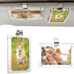 2PCS Clear Car Sun Visor Photo Holder Visor Picture Frame With Clips