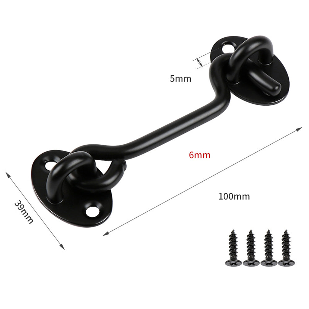 Cabin Hook Eye Brass Gate Hook Window Barn Door Latch Shed Lock Catch Holder