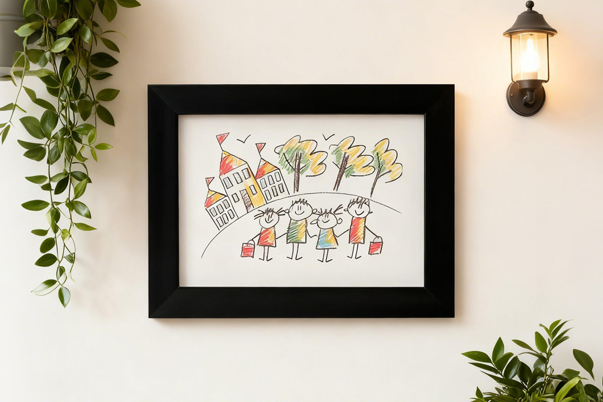 Removable Clip Kids Picture Frame A4 Artwork Display for Children