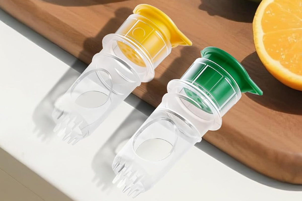 2Pcs Lemon Squeezer Screw Top Portable Citrus Juicer for Lemon Lime Orange