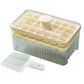 56 Grid Plastic Ice Tray Mold with Scoop Ice Cube Maker Storage Container Box