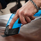 Blue Power Cordless Electric Tailor Scissors with a Replacement Head and Two Scissors Tip Covers