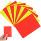 10Pcs Soccer Referee Red and Yellow Penalty Cards Set