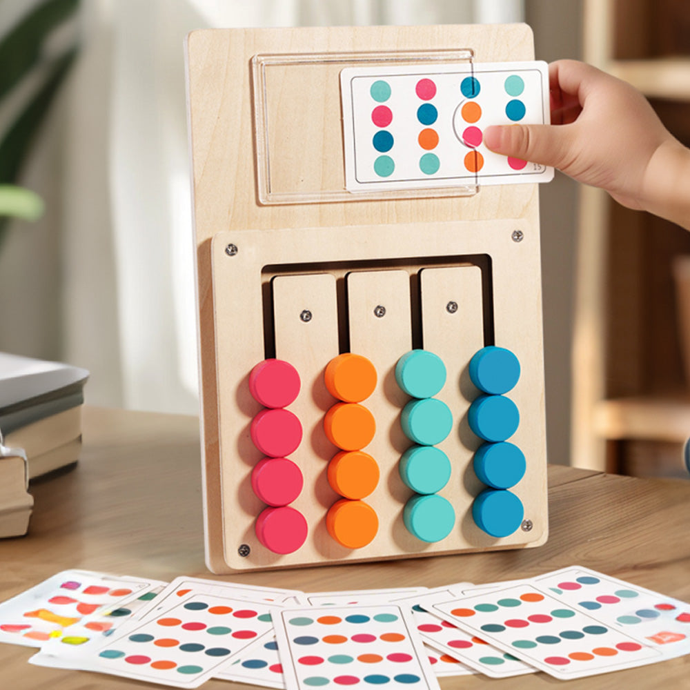 Color Matching Puzzle Toys Montessori Brain Teasers Board Game For Little Ones
