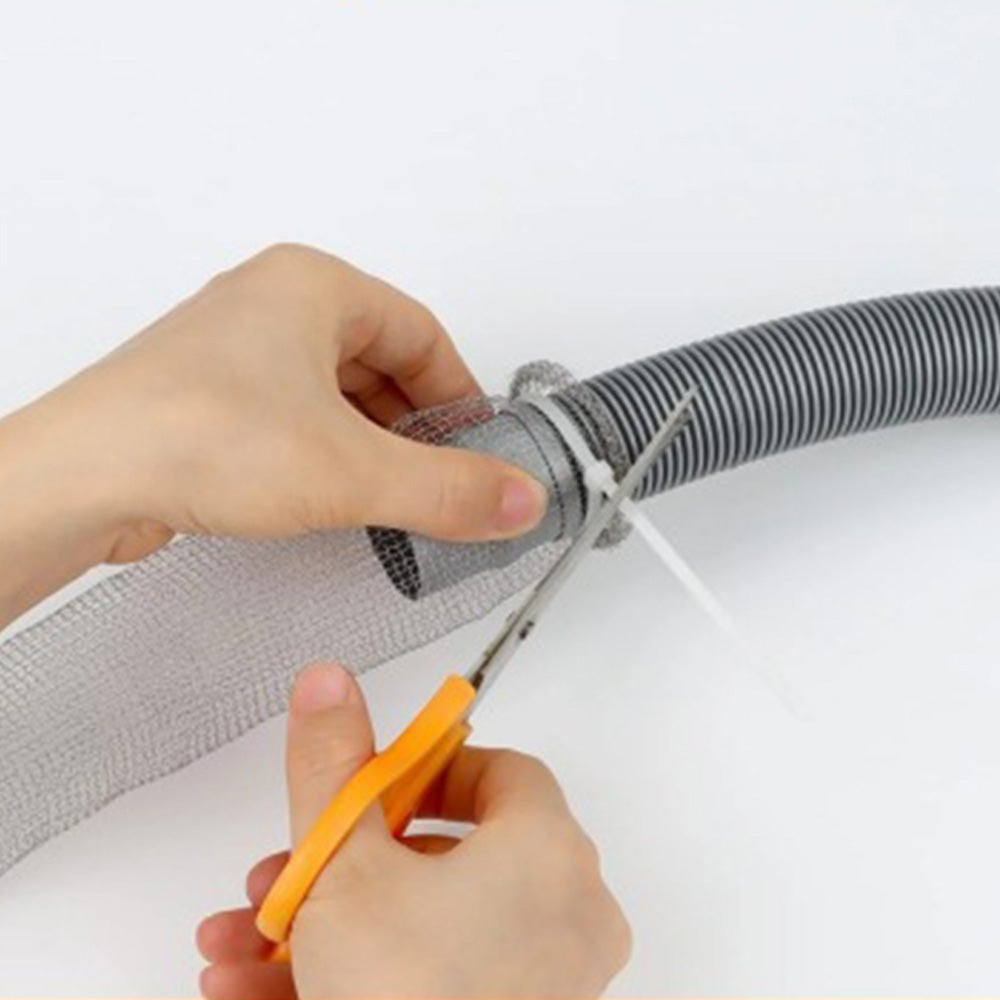 24Pcs Stainless Steel Washing Machine Drain Filter - Universal Drain Filter with Cable Ties