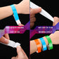 600Pcs Water-Resistant Neon Colored Adhesive Paper Wristbands
