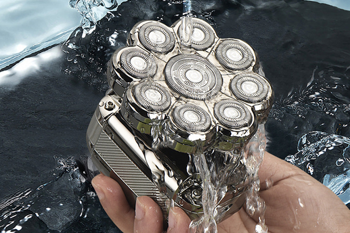 Electric Shaver for Bald Head Waterproof Mens Grooming Kit