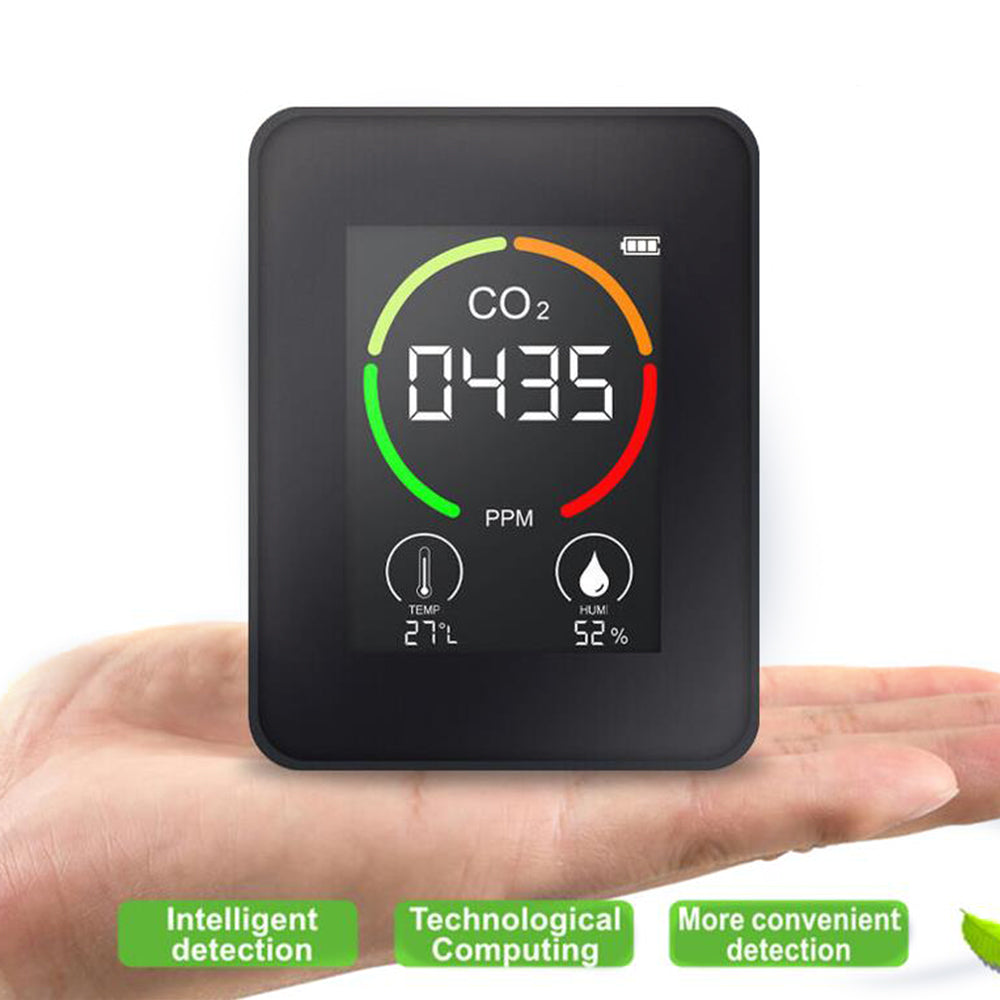 2Pcs Infrared Carbon Dioxide Detector Temperature Humidity Air Quality Monitor