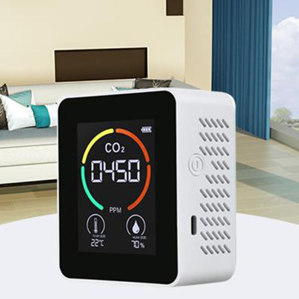 3-in-1 CO2 Meter Temperature Humidity Air Quality Monitor Detector