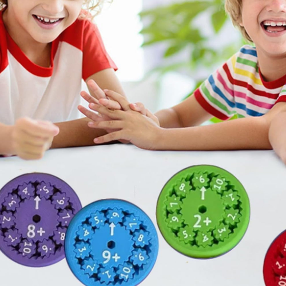 9Pcs Math Facts Fidget Spinners Addition Subtraction Game Educational Toy