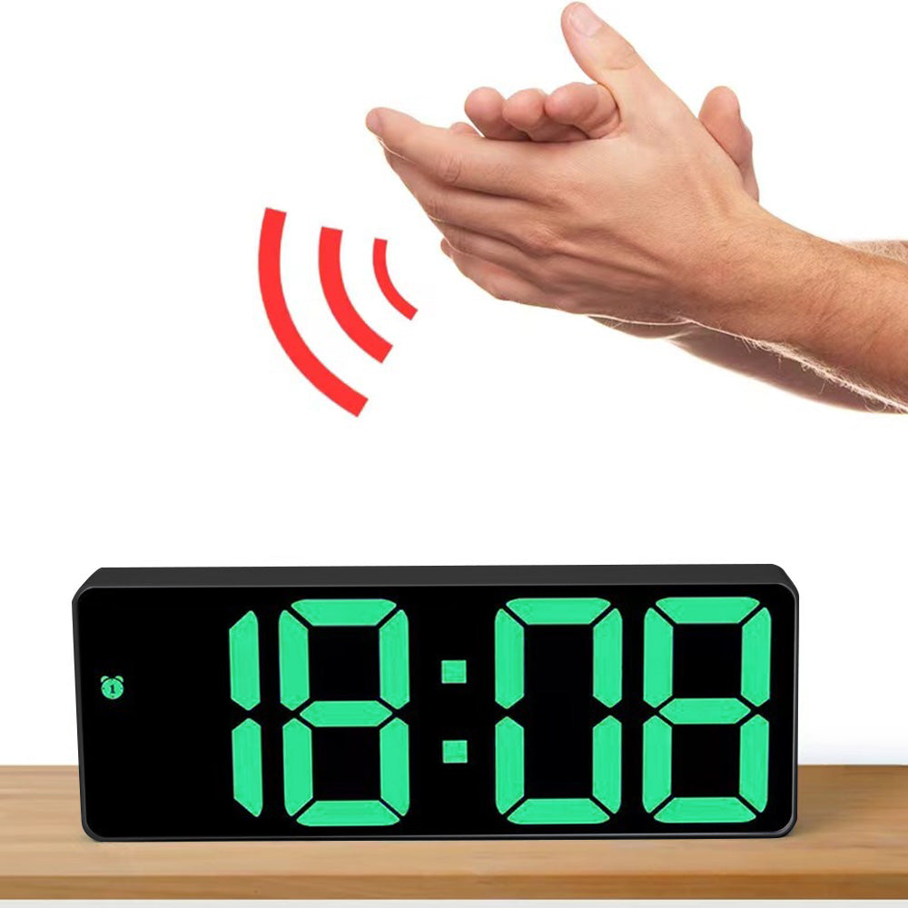 USB LED Digital Desk Alarm Clock with Temperature Date and 3 Alarms