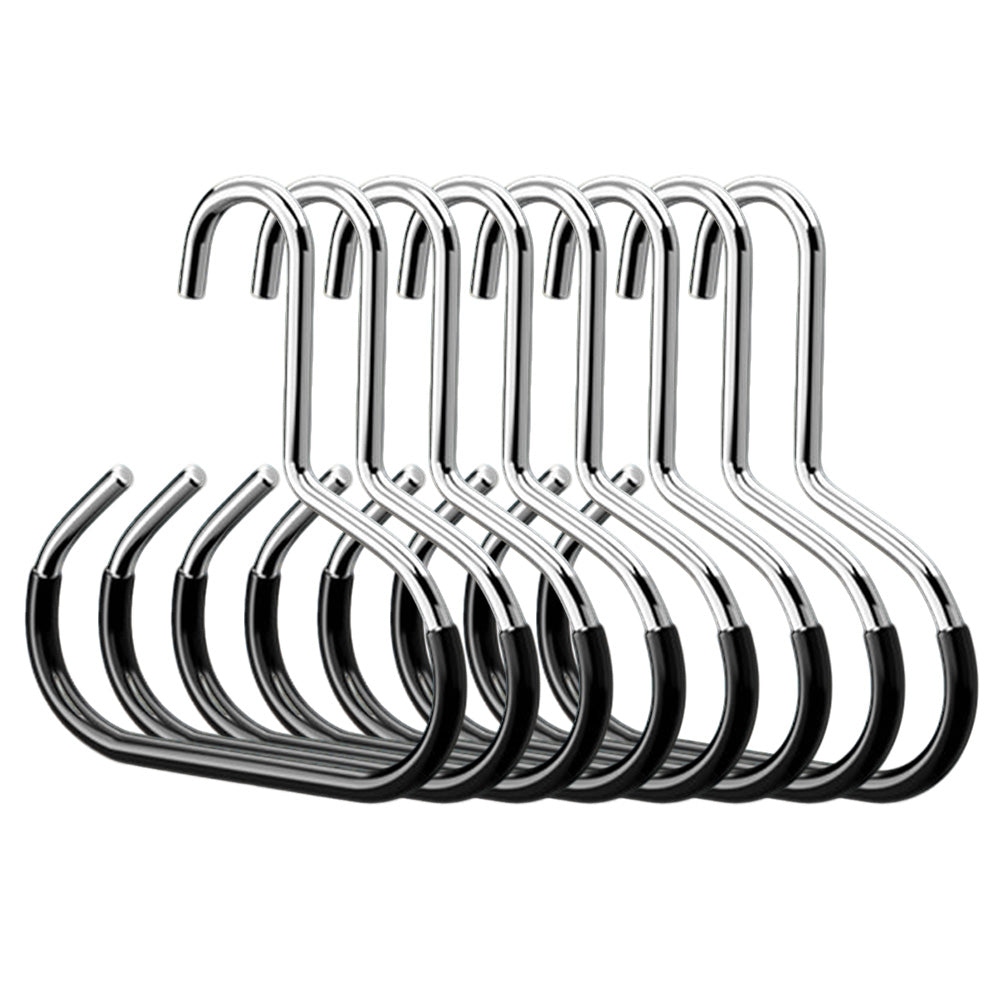 8 Pcs Iron Ring Hat Storage Hooks for Closet No-Drill Cap Scarf and Bag Hangers