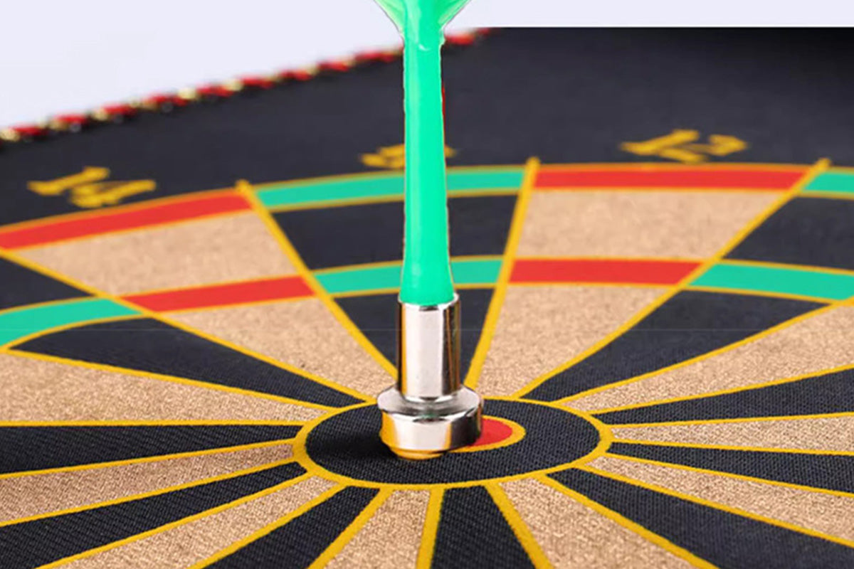 Roll Up Dartboard Set with 12 Darts Indoor Outdoor Game Toy Gift