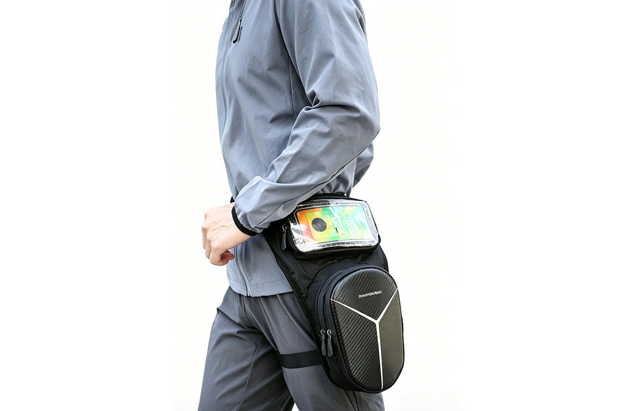 Adjustable Motorcycle Drop Leg Bag Thigh Bag with 3-Level Height Thigh Pack for Outdoor Sports