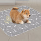 Washable Waterproof Reusable Dog Pee Pads Quick Absorbent Puppy Training Mat-Grey