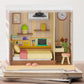 DIY Miniature Dollhouse Kit 3D Puzzle Dollhouse Toy with Dust Cover and Light