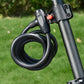 Anti-theft Security Bike Cable Lock Bicycle Lock With Bracket And 2pcs Keys