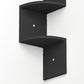5 Tier Large Zigzag Corner Wall Mounted DVD CD Storage Display Shelf