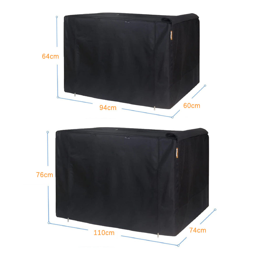 Breathable Oxford Fabric Dog Crate Cover with Front and Side Zipper Doors