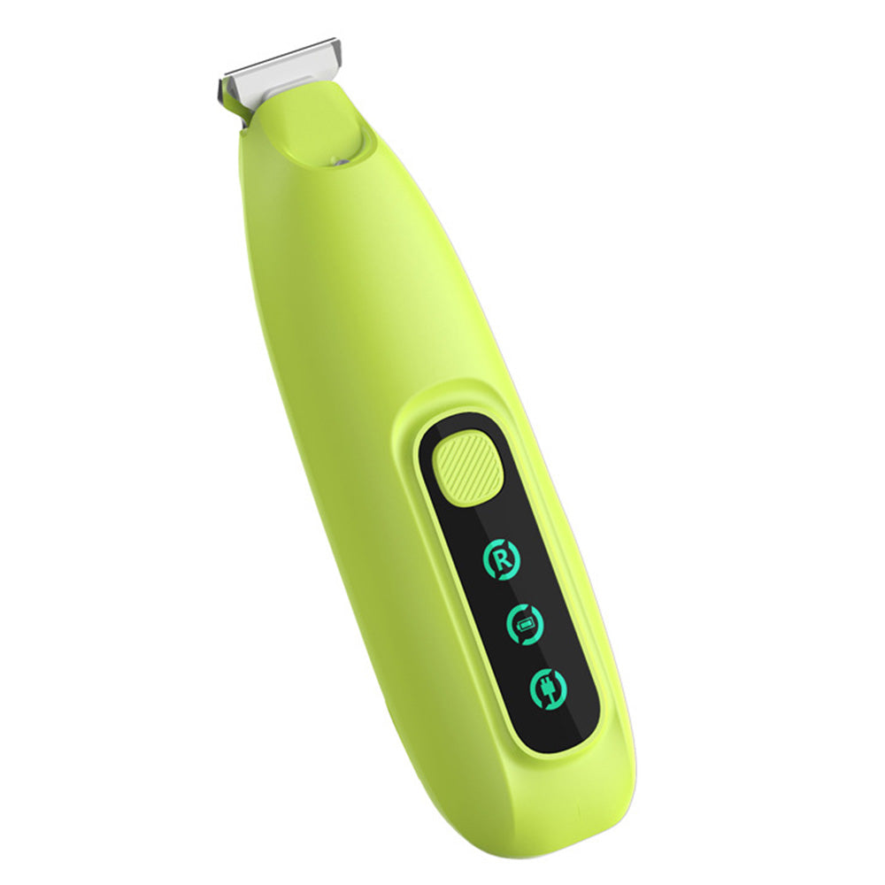 Pet Electric Paw Hair Trimmer with 18mm Ceramic Blade and LED Light