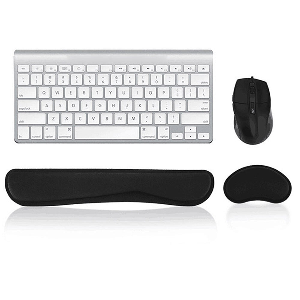 Ergonomic Keyboard Wrist Rest Pad & Mouse Pad Set