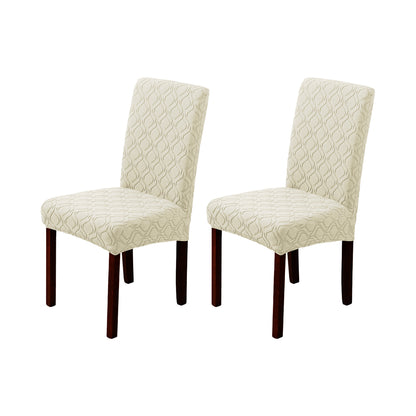 2Pcs Jacquard Chair Cover Universal Fitted Chair Cover Protector
