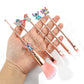 Stitch Inspired 5Pcs Makeup Brushes Set with Drawstring Bag