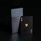 2XWaterproof Playing Cards PVC Plastic Poker Deck Black & Gold Skull Design