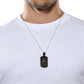 Stainless Steel Bible Cross Military Tag Pendant Necklace