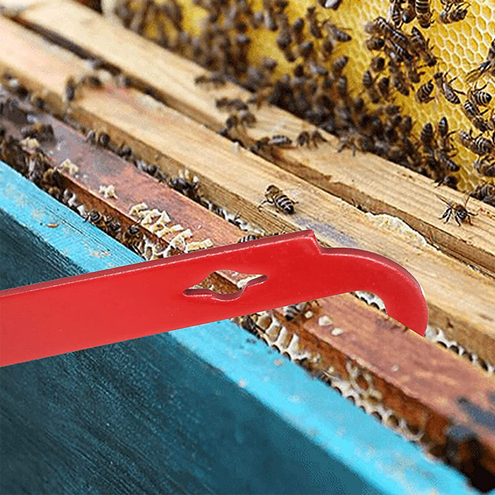 2 Pack Stainless Steel J Type Bee Hive Scraper Multi Functional Beekeeping Tool for Wax Propolis