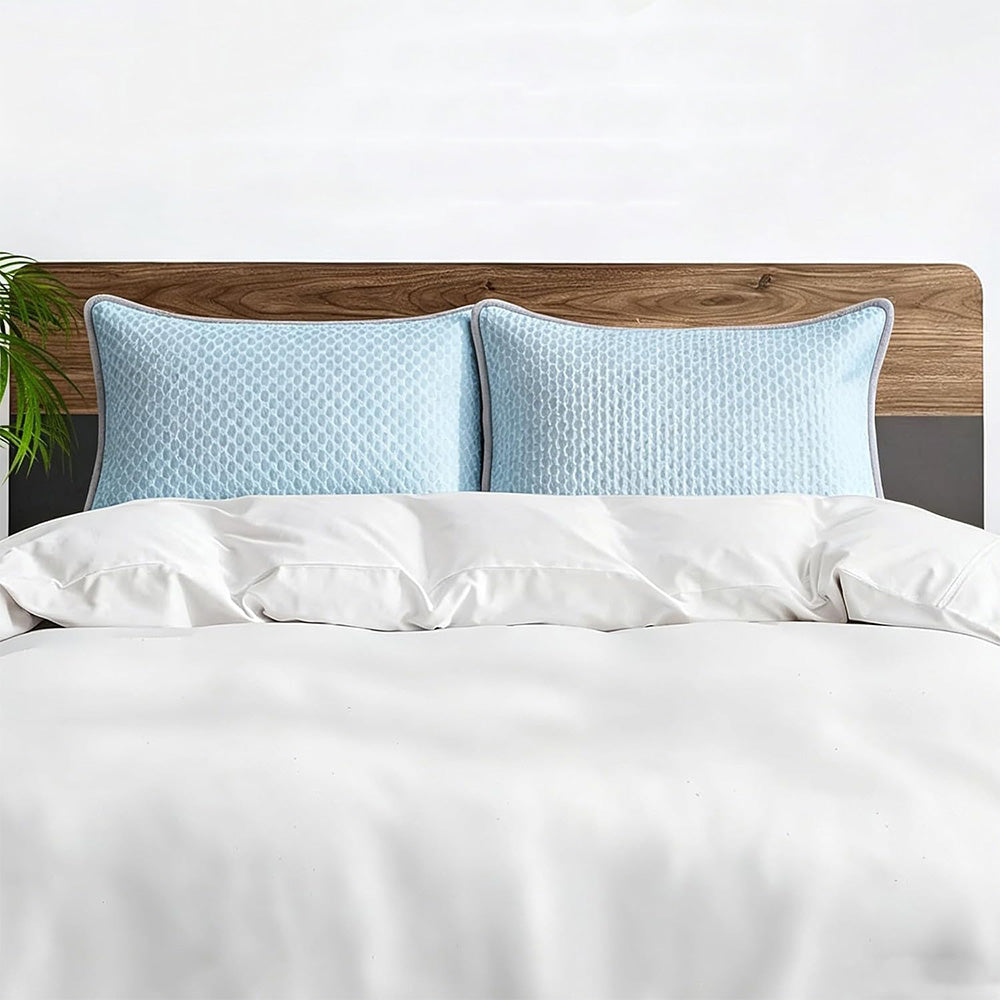2Pcs 48x74cm Textured Cooling Polyester Pillowcases