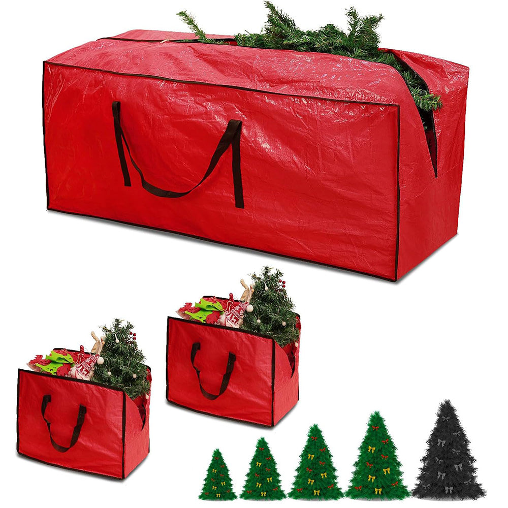 3pcs Large Christmas Tree Storage Bags PE Water-Resistant with Reinforced Handles and Zipper