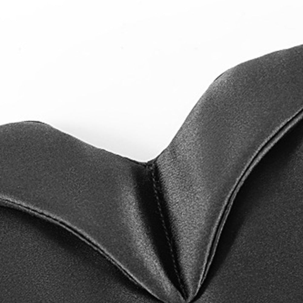 Silk Eye Mask Blackout Sleeping Face Hugging for Side Sleepers Pressureless