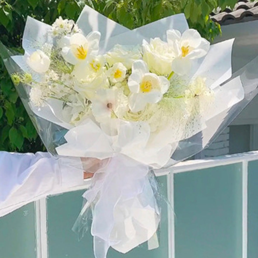Clear Waterproof OPP Flower Bouquet Wrapping Paper Rolls