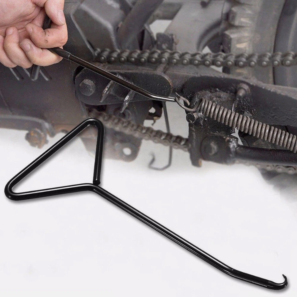 Motorcycle Exhaust Spring Puller Tool T Shaped Handle Pipe Springs Hook