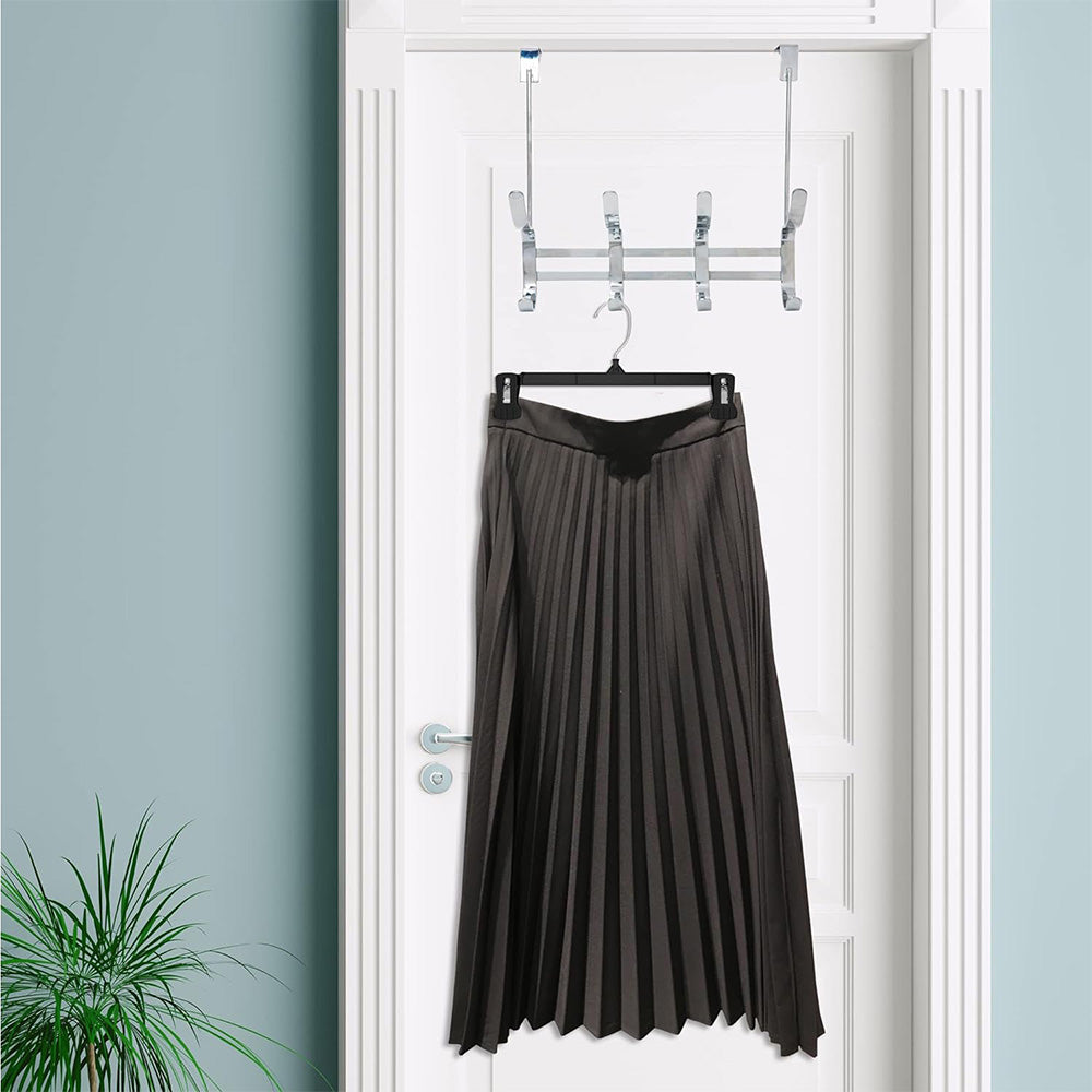 12 PCS 360 Degree Rotating Clothes Hangers with Adjustable Clips for Pants Skirts