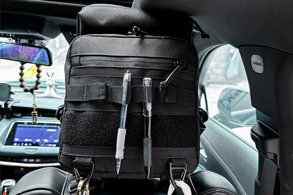 Car Headrest Storage Bag Multi-Pocket Car Seat Back Organizer Auto Storage Pouch