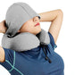 Hooded U Shaped Removable Travel Neck Pillow